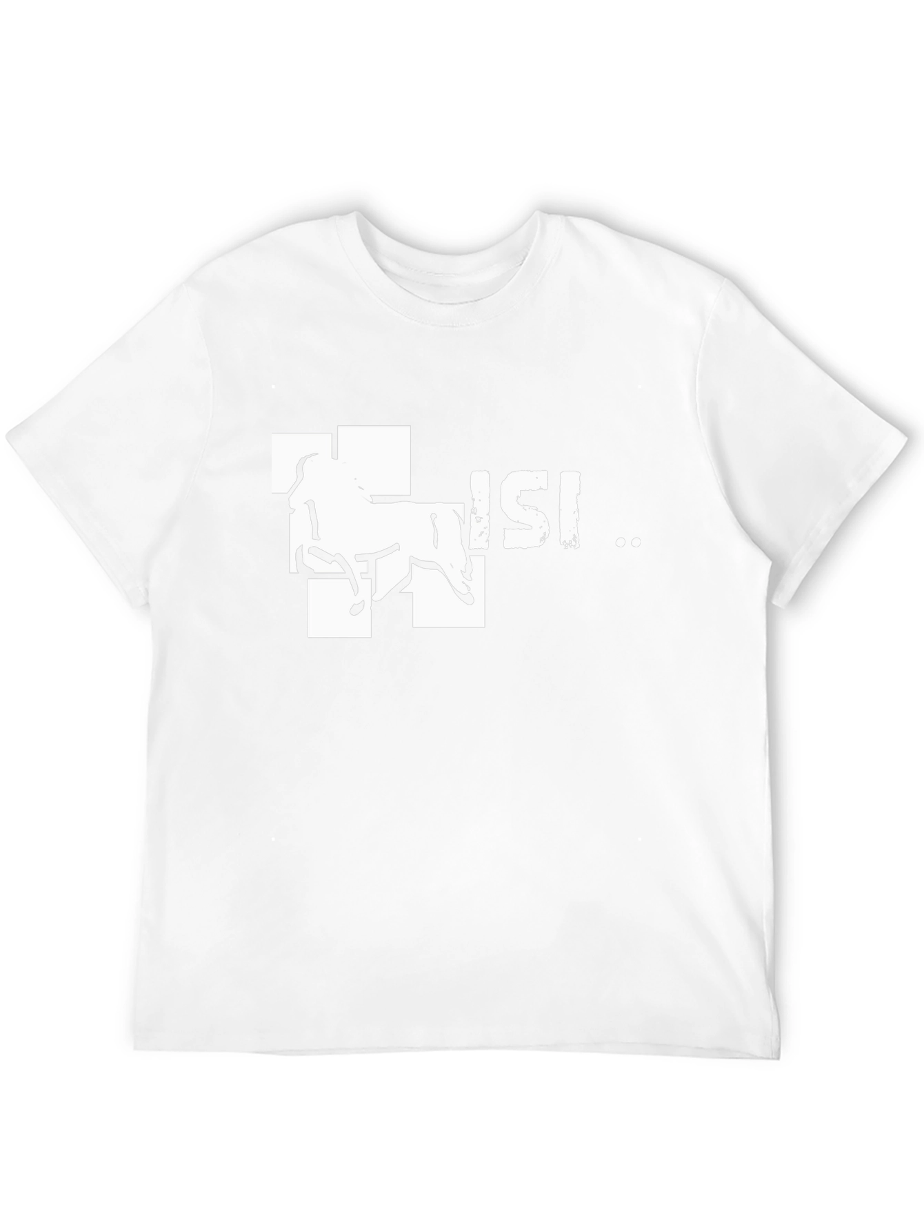 Horse Design Tee - Black Cotton Graphic T-Shirt