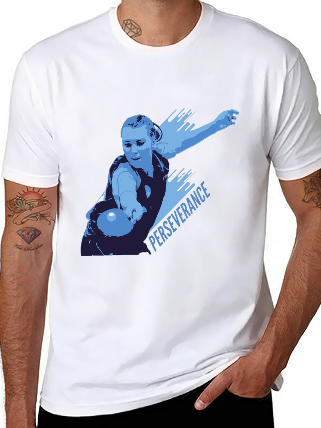 Perseverance T-Shirt - Table Tennis Design