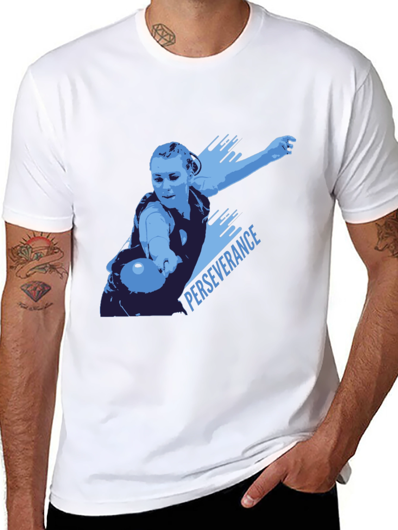 Perseverance T-Shirt - Table Tennis Design