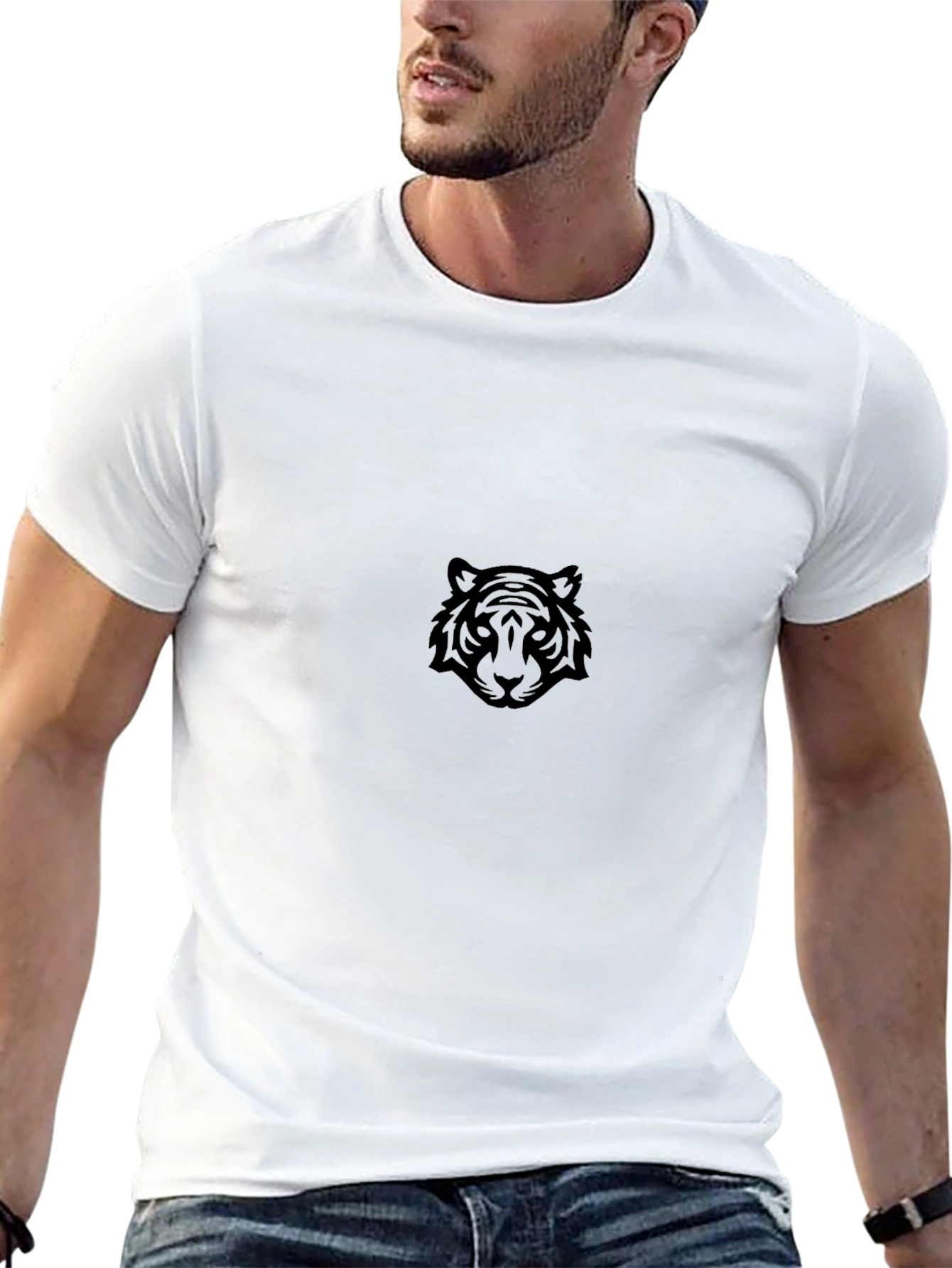 Black Tiger Graphic Tee - Stylish Casual Wear