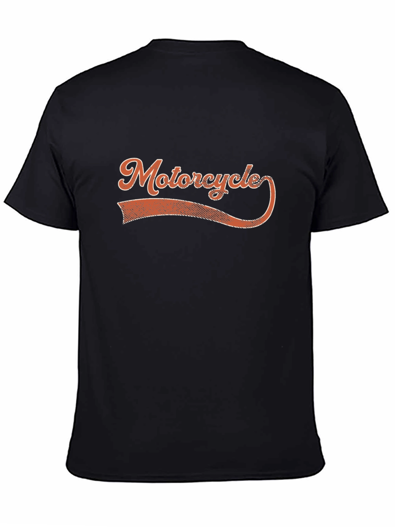 Vintage Motorcycle Graphic Tee - Black