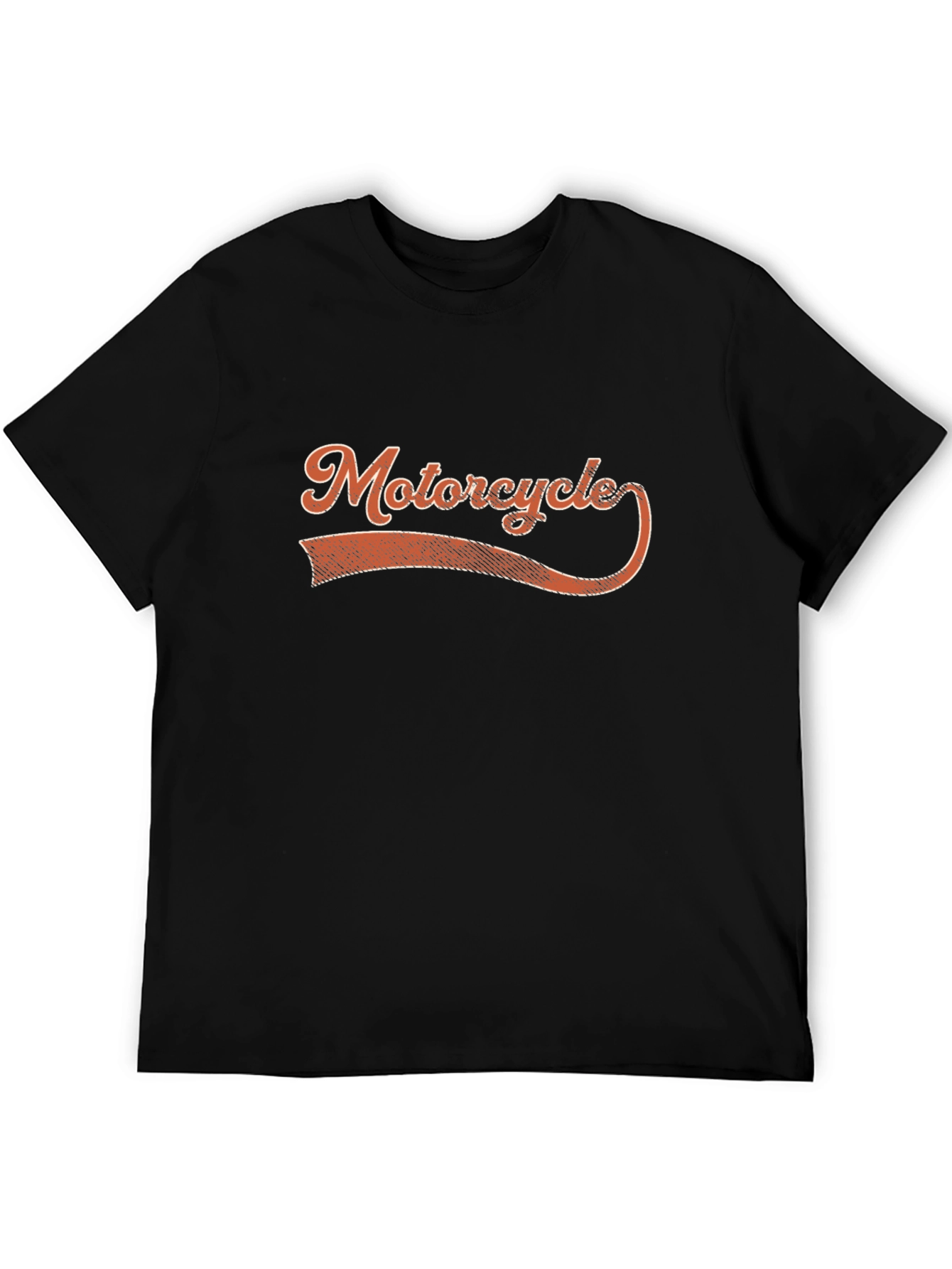 Vintage Motorcycle Graphic Tee - Black