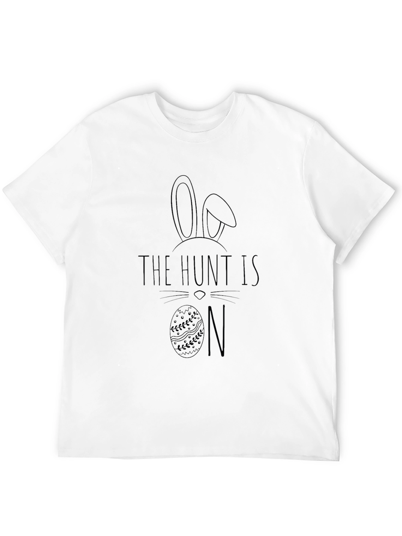 Easter Hunt T-Shirt - Bunny Ears Egg Graphic