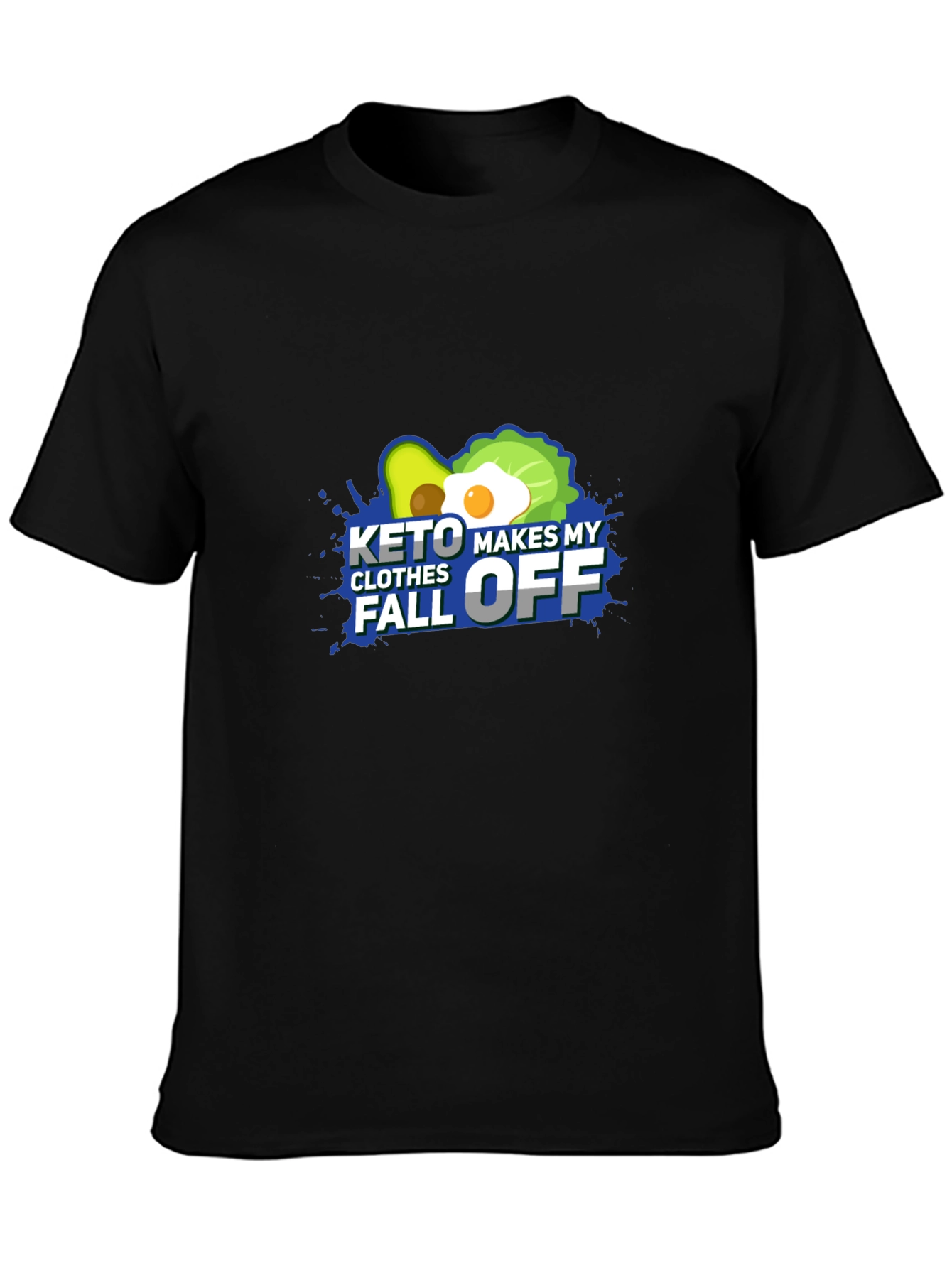 Keto Makes My Clothes Fall Off - Black T-Shirt