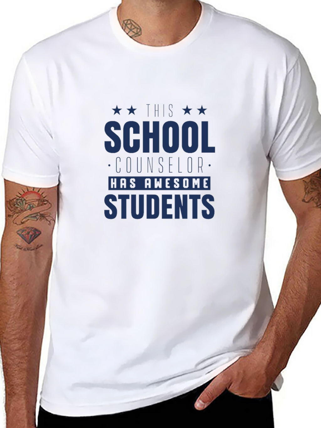 School Counselor Awesome Students Graphic T-Shirt