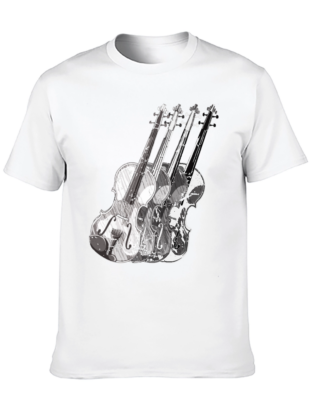 Violin Graphic Tee - Black Music T-Shirt