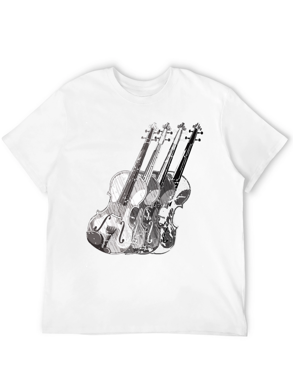 Violin Graphic Tee - Black Music T-Shirt