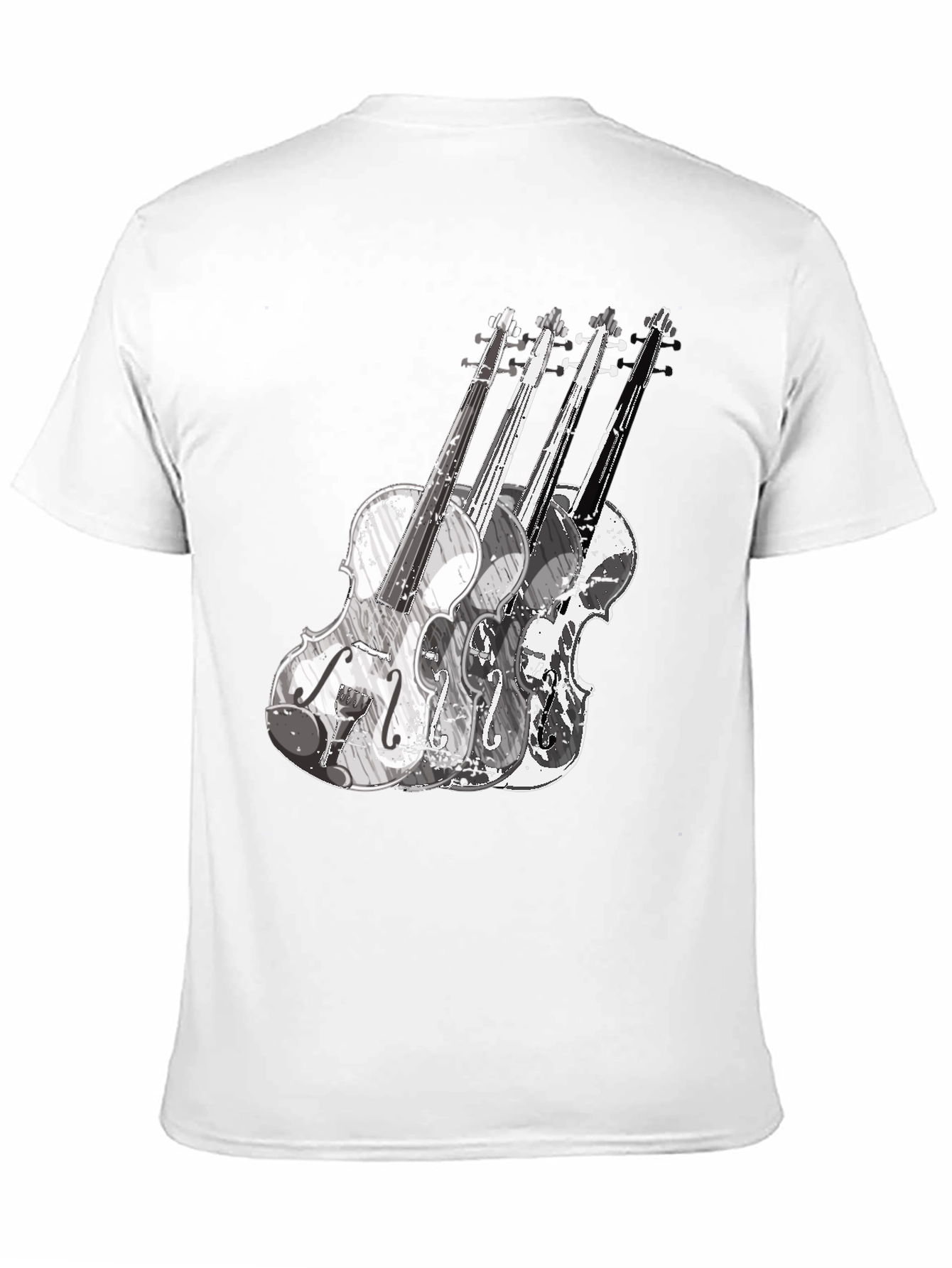 Violin Graphic Tee - Black Music T-Shirt