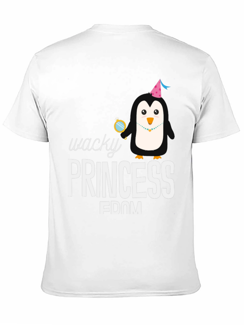 Wacky Princess Penguin T-Shirt - Black