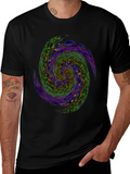 Vortex Graphic Tee - Abstract Swirl Design
