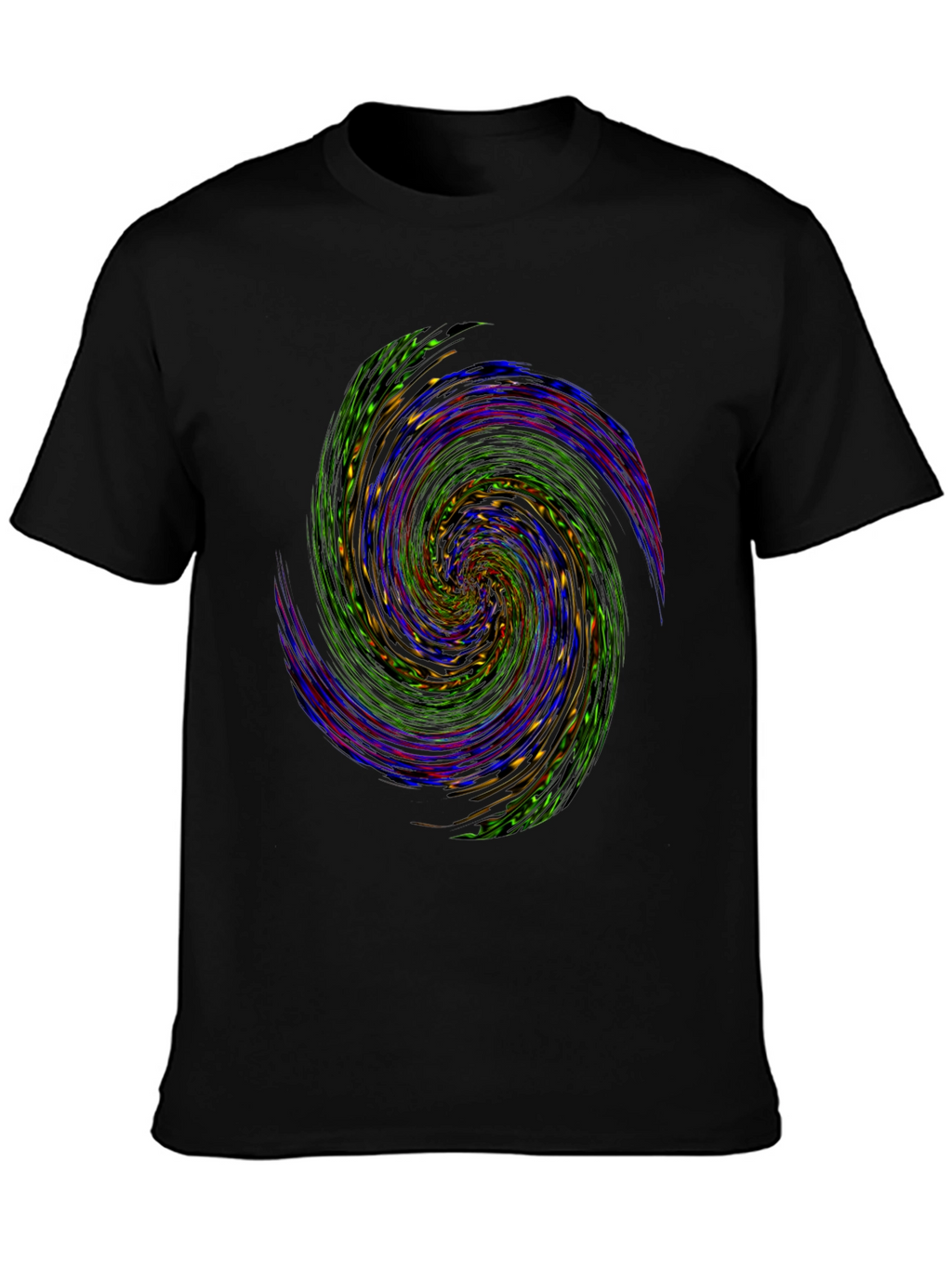 Vortex Graphic Tee - Abstract Swirl Design