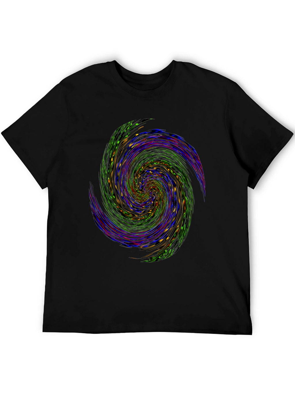 Vortex Graphic Tee - Abstract Swirl Design