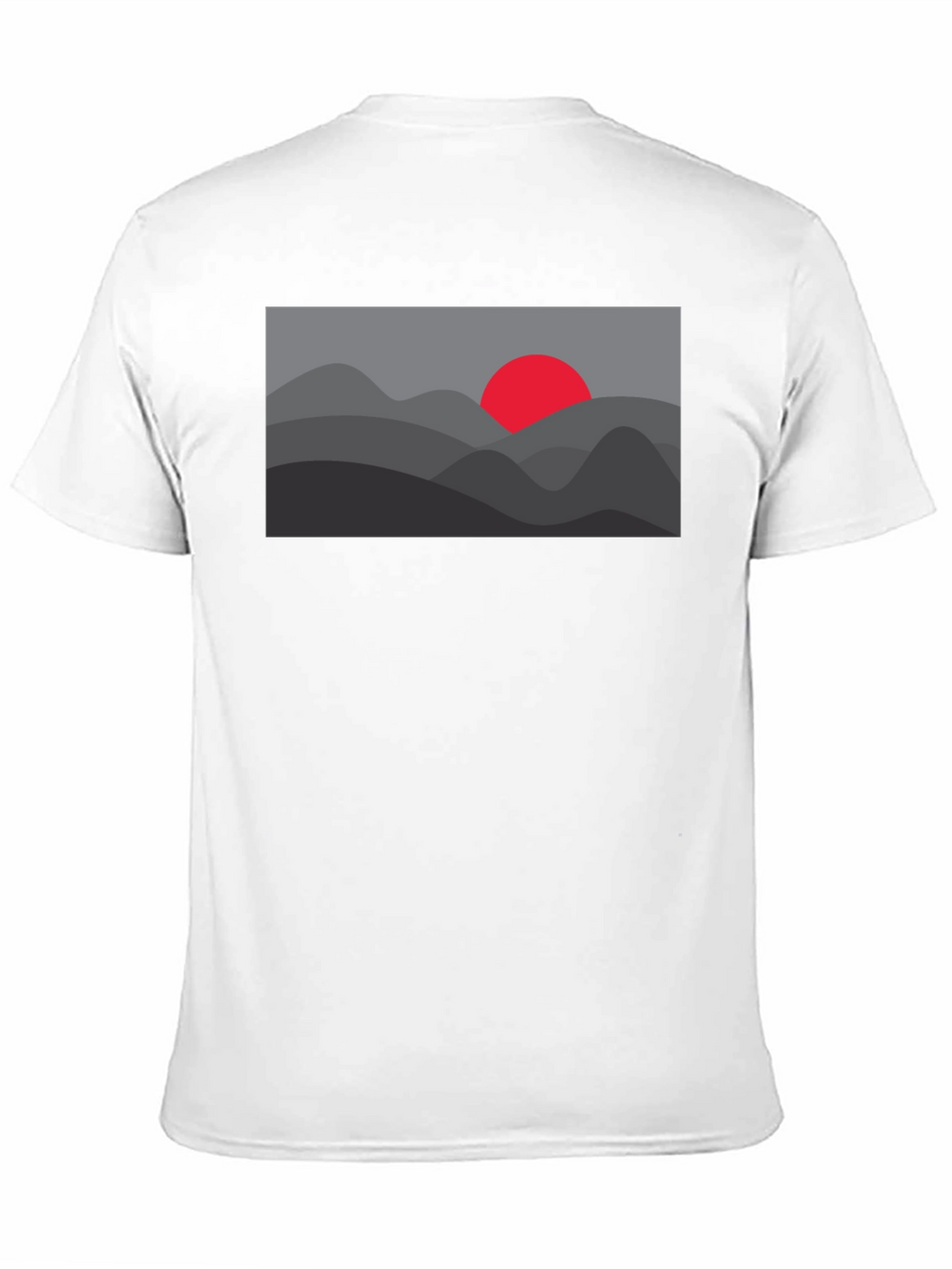 Sunset Mountain Graphic Tee - Black