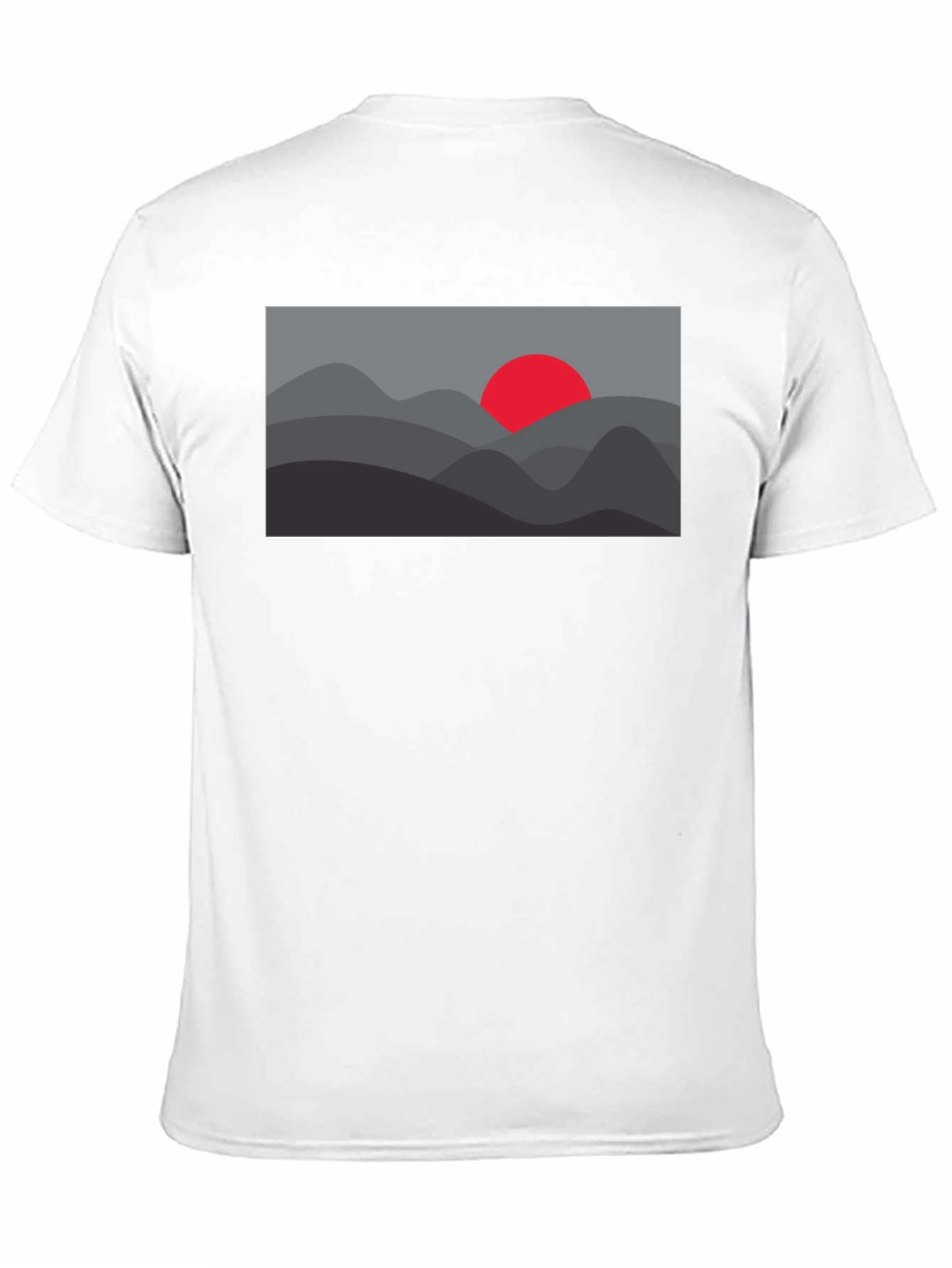 Sunset Mountain Graphic Tee - Black