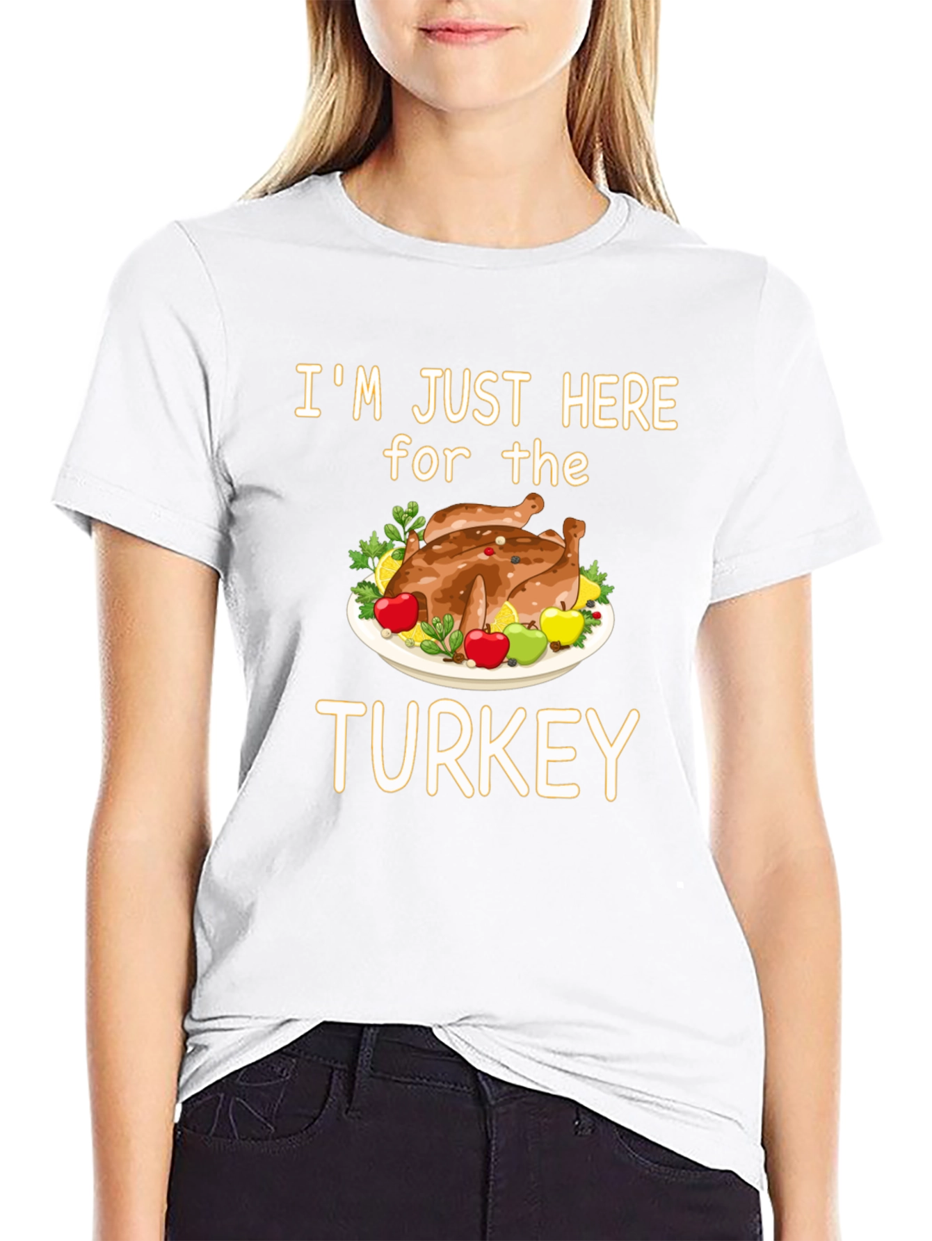 Im Just Here for the Turkey T-Shirt
