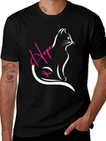 Hope Cat T-Shirt - Breast Cancer Awareness Tee