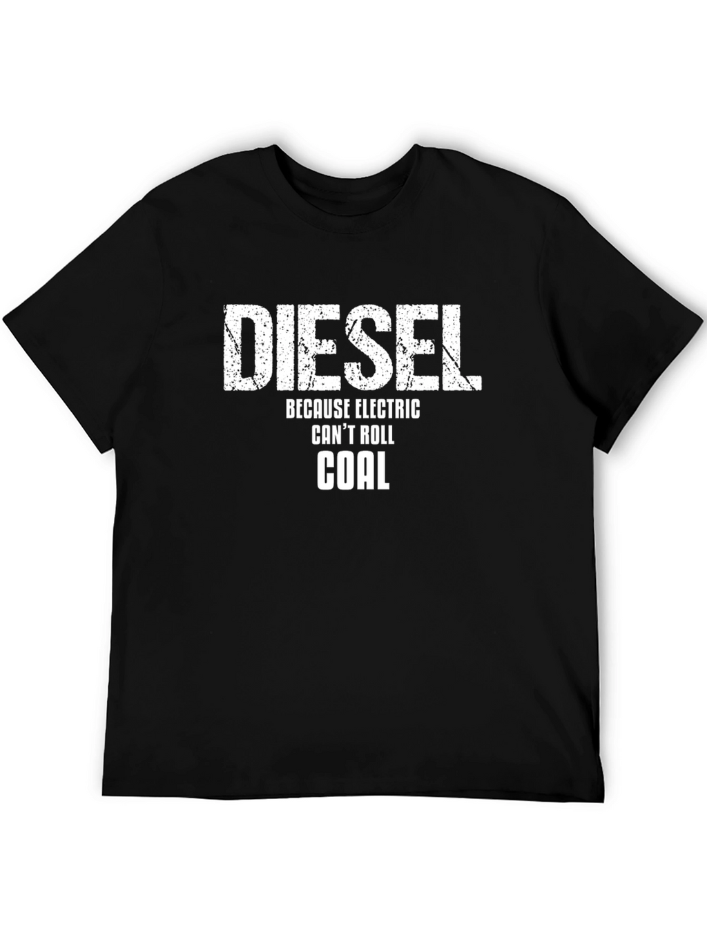Diesel Because Electric Cant Roll Coal Black T-Shirt