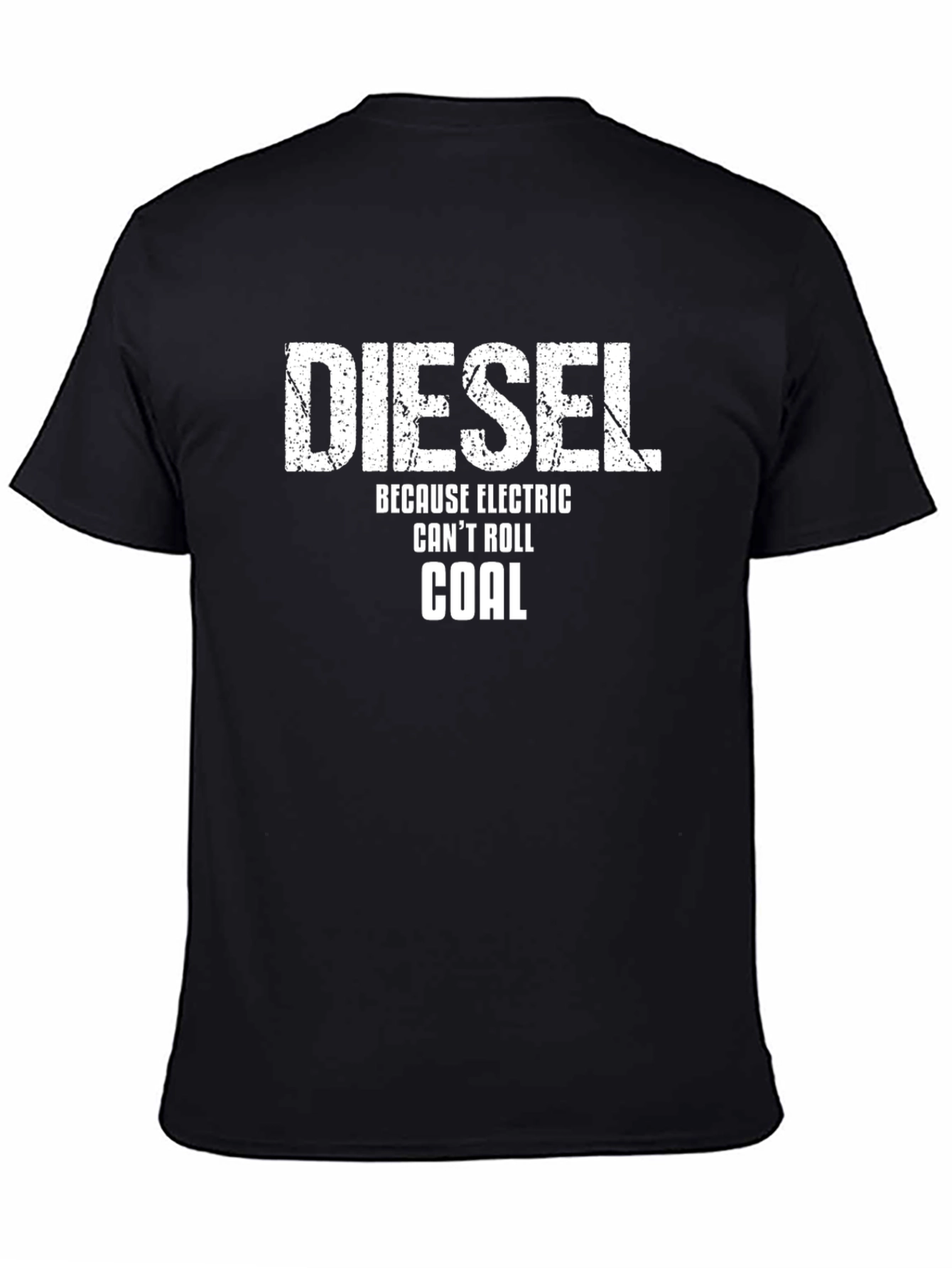 Diesel Because Electric Cant Roll Coal Black T-Shirt