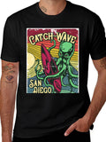 Catch the Wave San Diego T-Shirt Octopus Surfboard