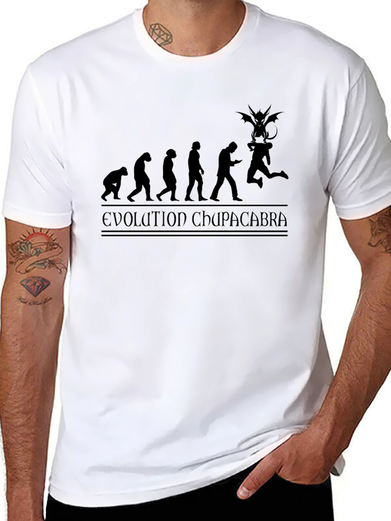 Evolution Chupacabra Black Graphic Tee