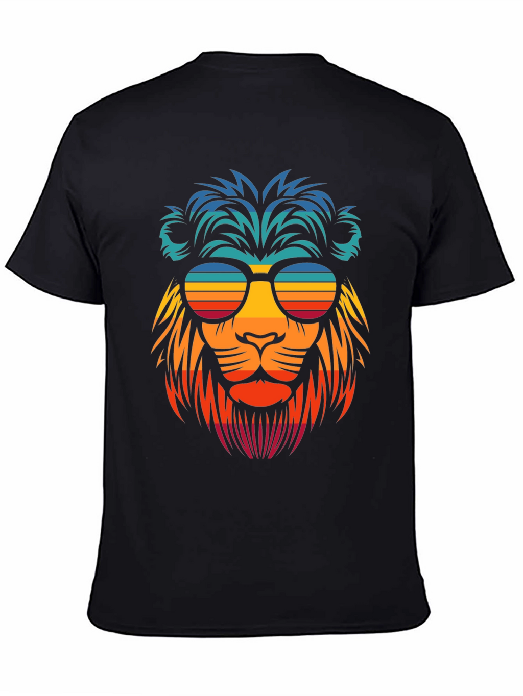 Retro Lion Graphic Tee - Cool Summer Vibes