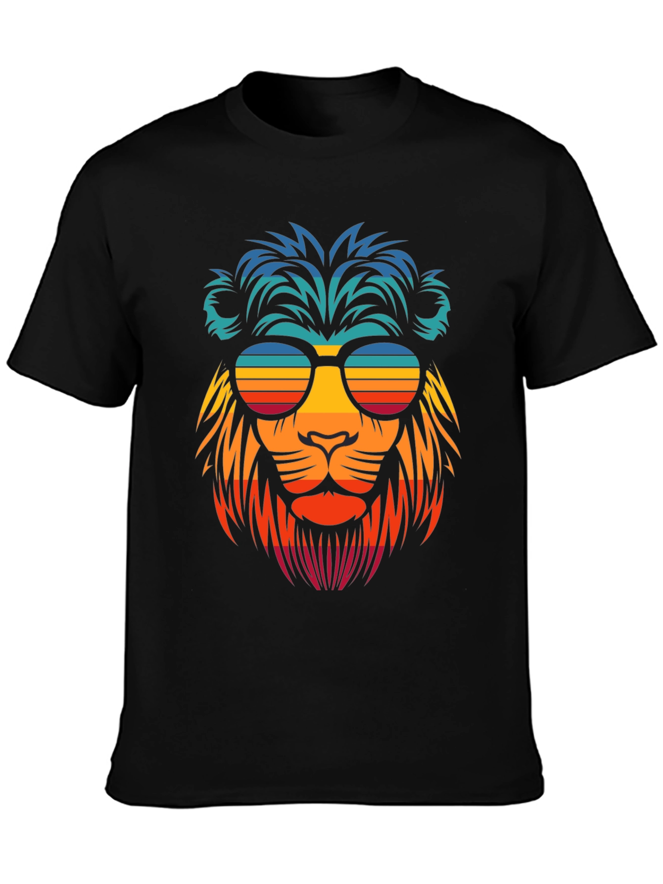 Retro Lion Graphic Tee - Cool Summer Vibes