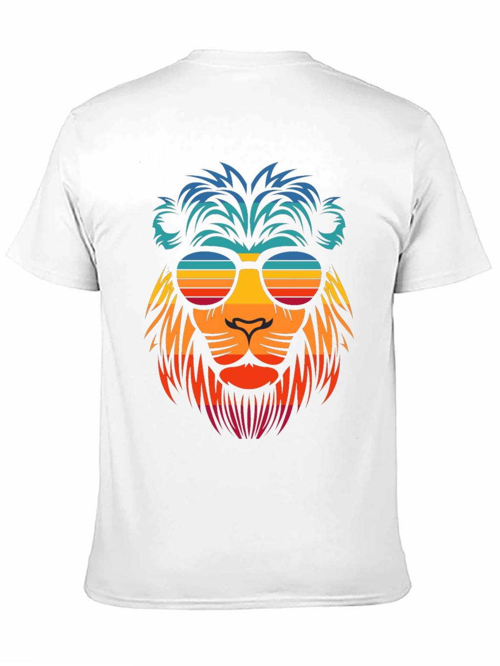 Retro Lion Graphic Tee - Cool Summer Vibes