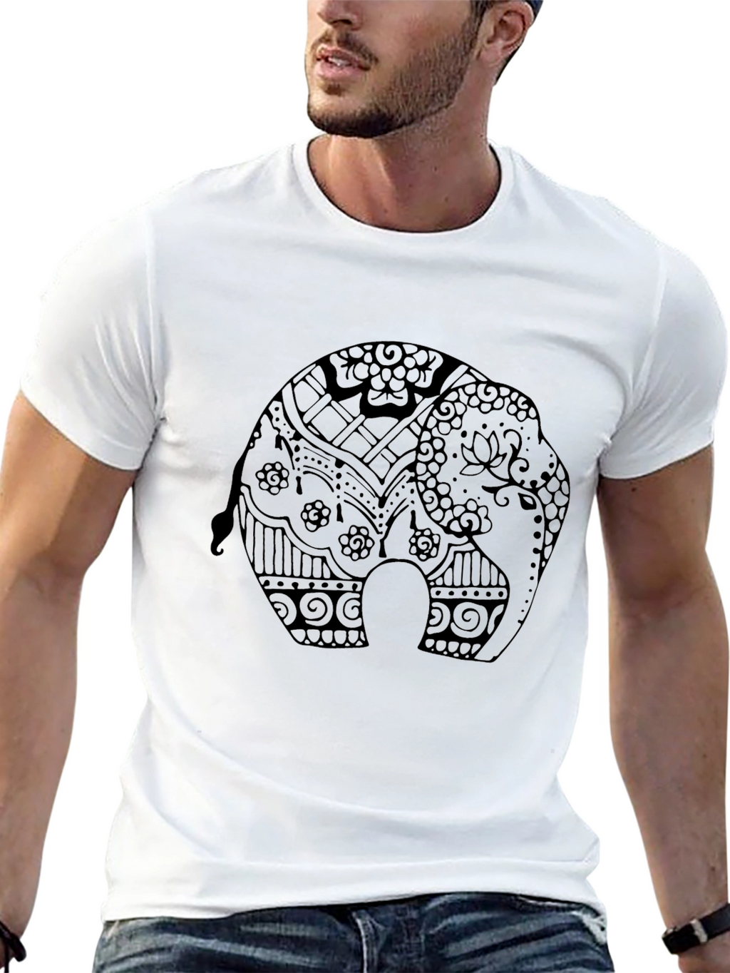 Elephant Graphic Print Tee