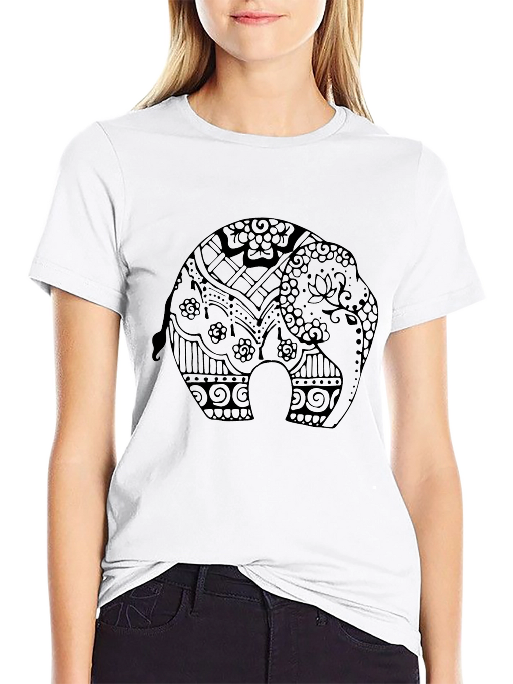 Elephant Graphic Print Tee