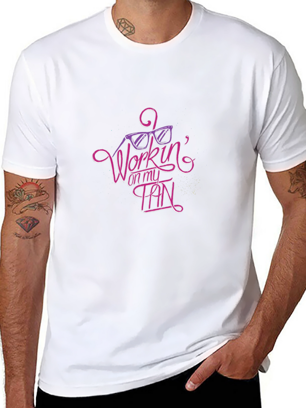 Workin on my Tan Graphic Tee