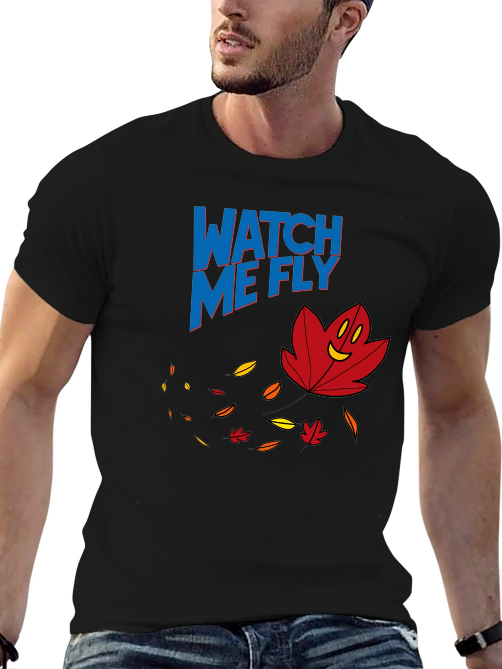 Watch Me Fly Leaf Graphic T-Shirt