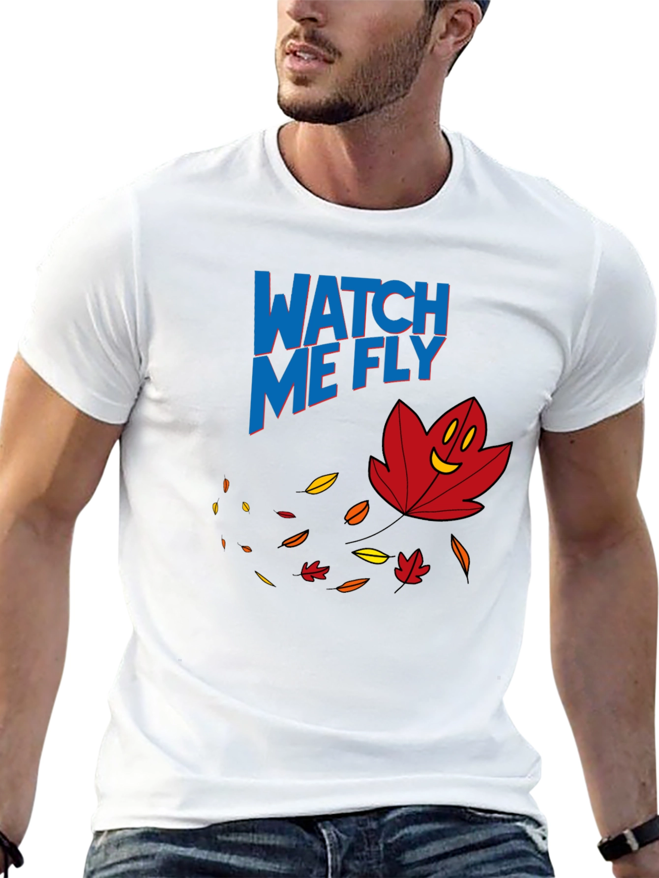 Watch Me Fly Leaf Graphic T-Shirt