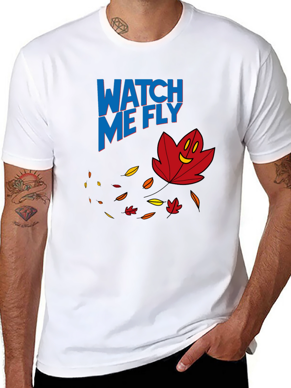 Watch Me Fly Leaf Graphic T-Shirt