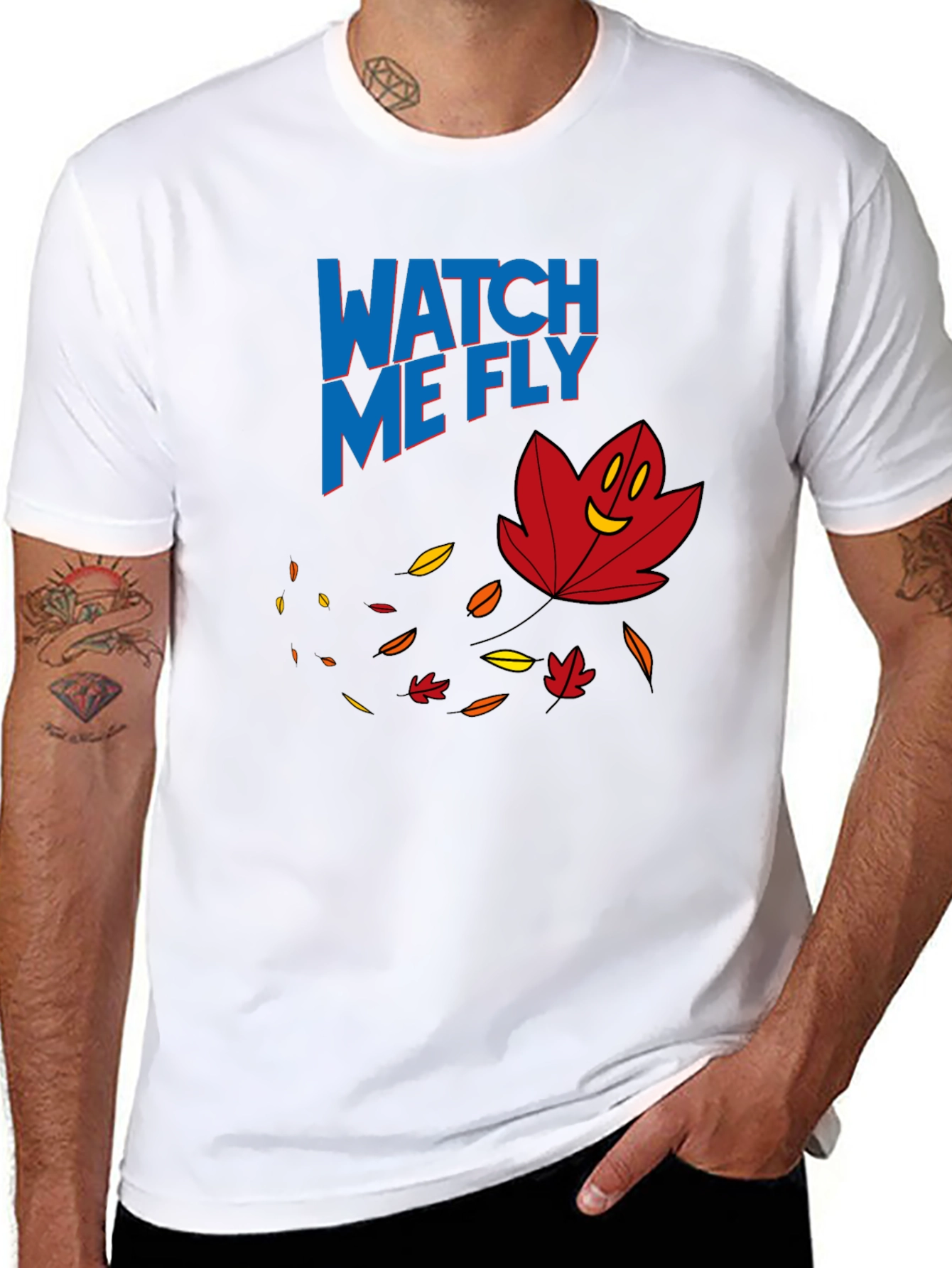 Watch Me Fly Leaf Graphic T-Shirt