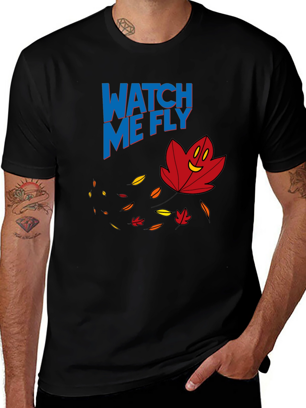 Watch Me Fly Leaf Graphic T-Shirt