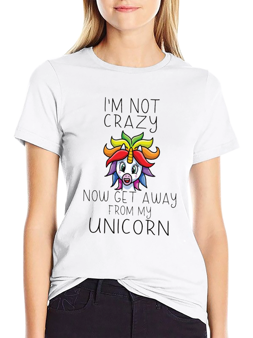 Im Not Crazy Unicorn Graphic Tee