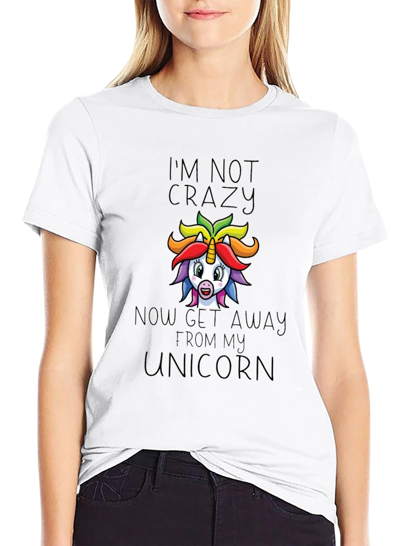 Im Not Crazy Unicorn Graphic Tee