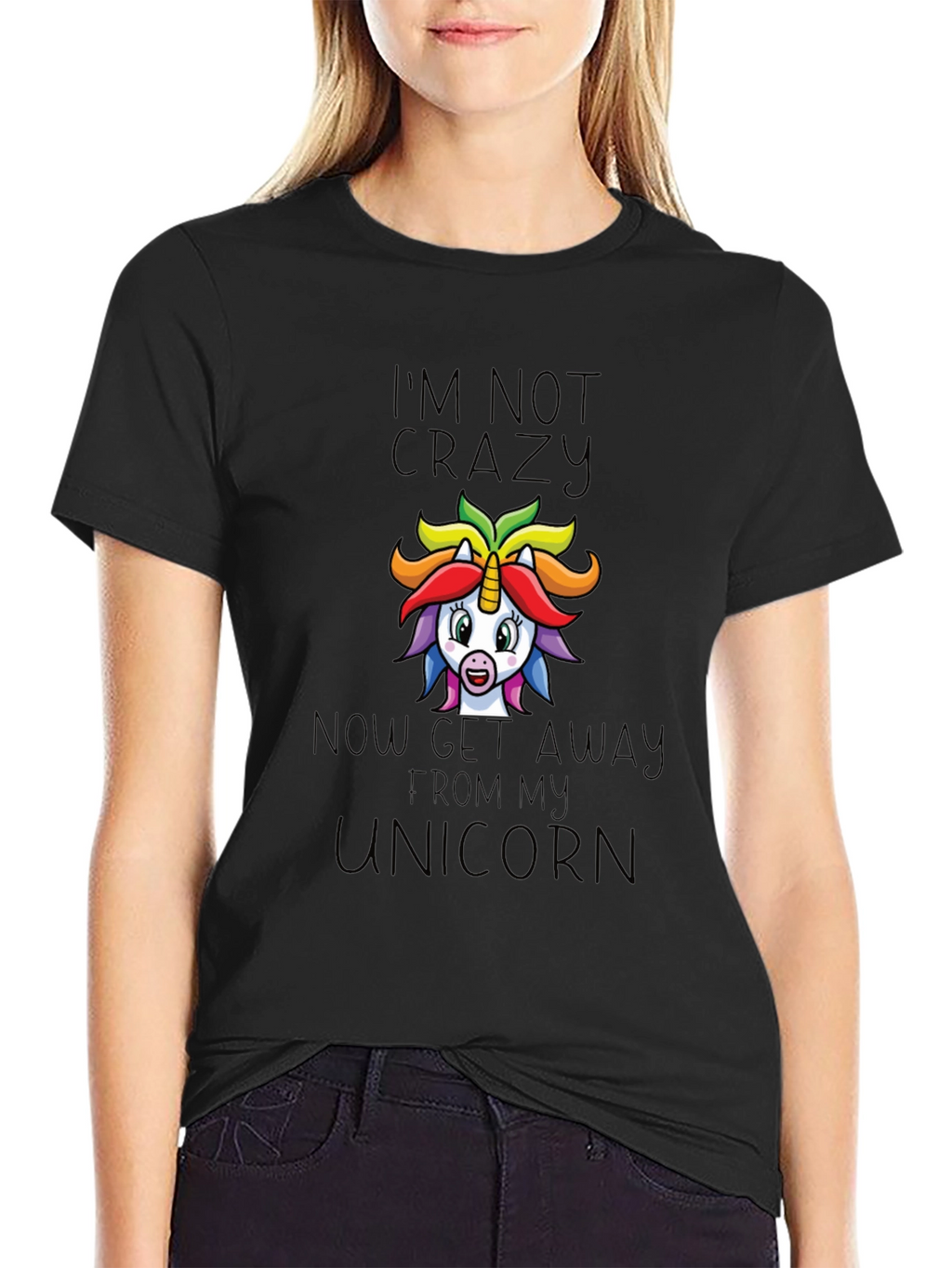 Im Not Crazy Unicorn Graphic Tee