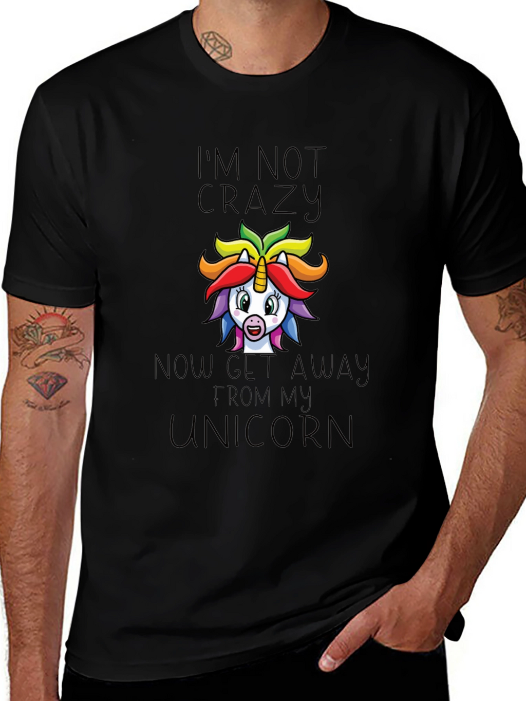 Im Not Crazy Unicorn Graphic Tee