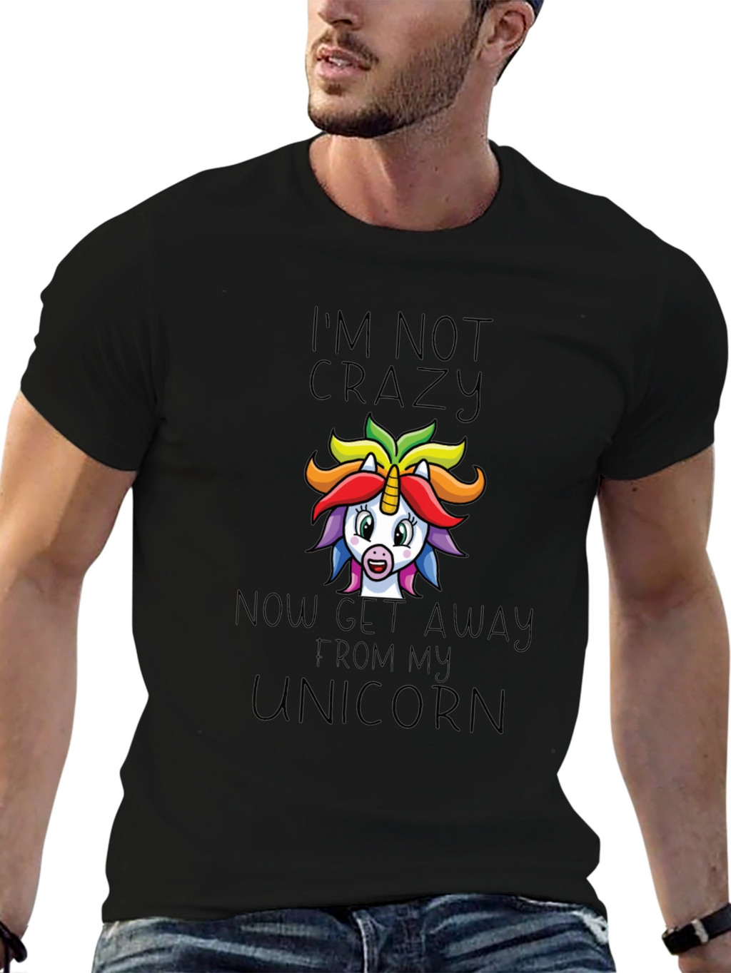 Im Not Crazy Unicorn Graphic Tee