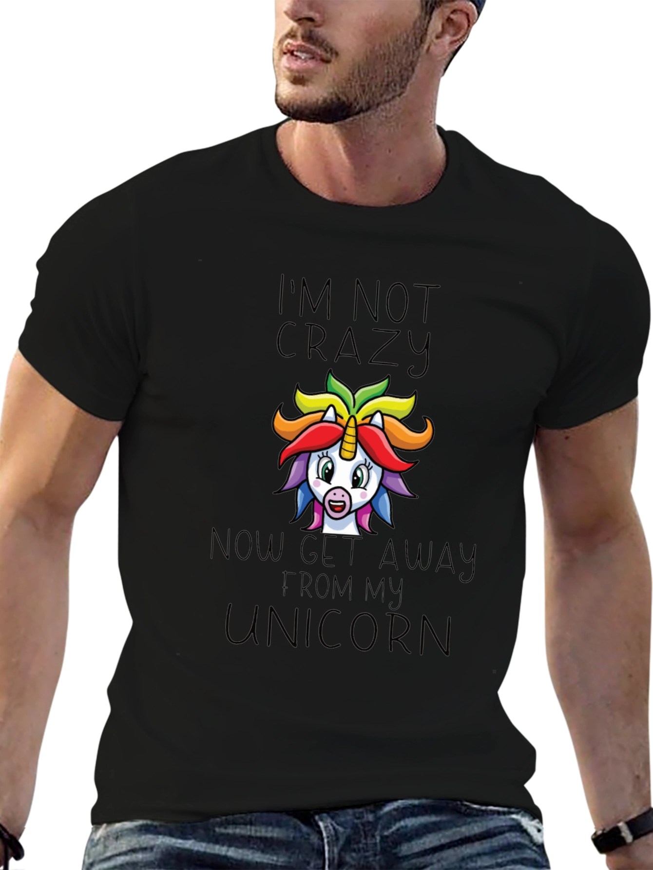 Im Not Crazy Unicorn Graphic Tee