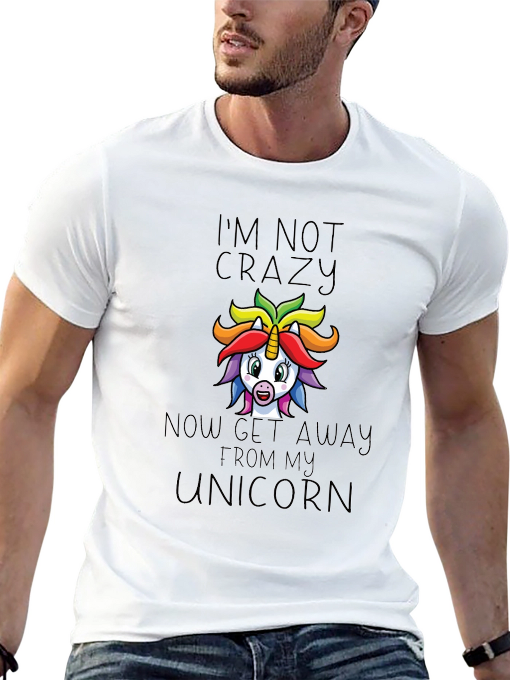 Im Not Crazy Unicorn Graphic Tee