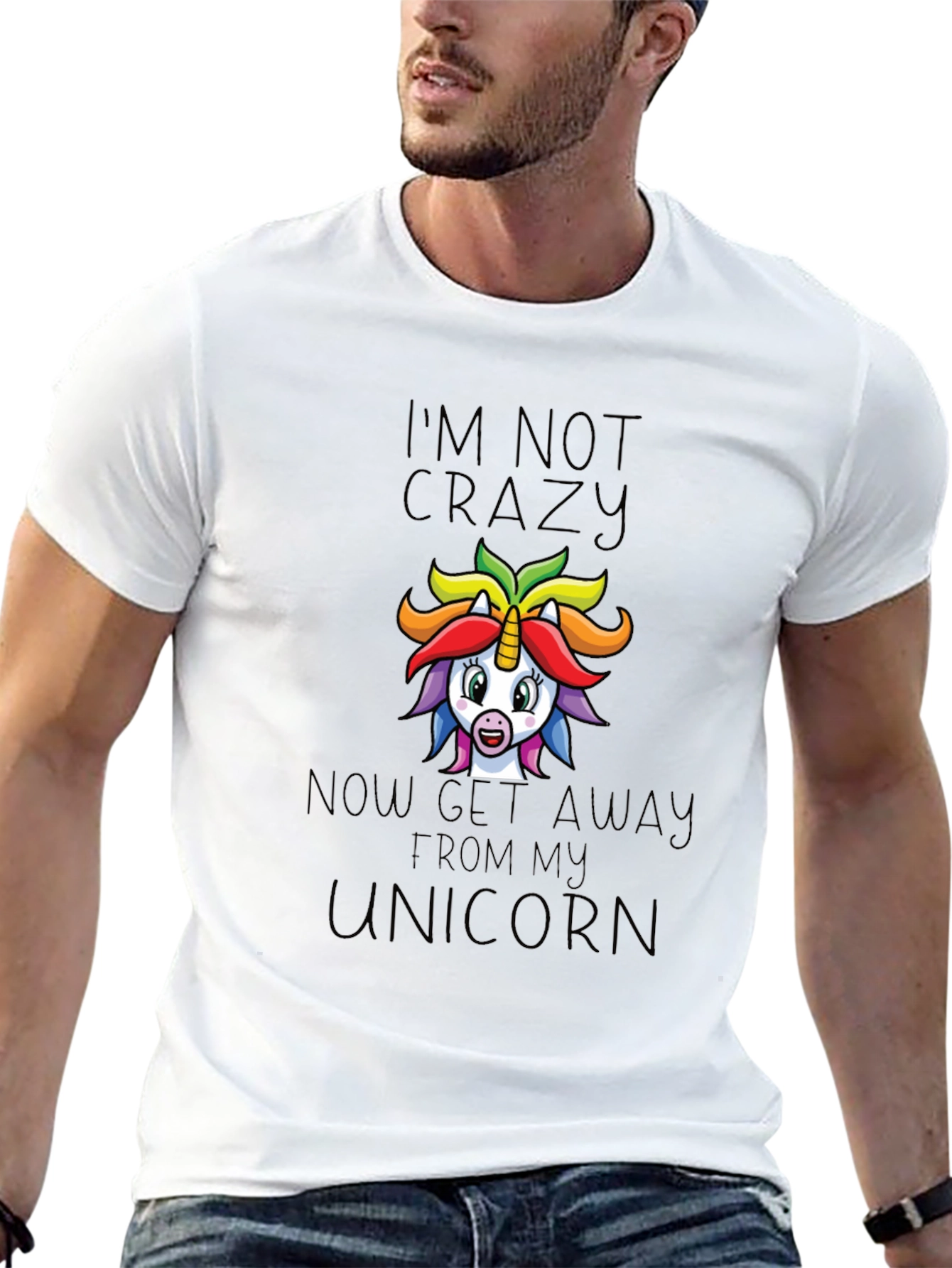 Im Not Crazy Unicorn Graphic Tee