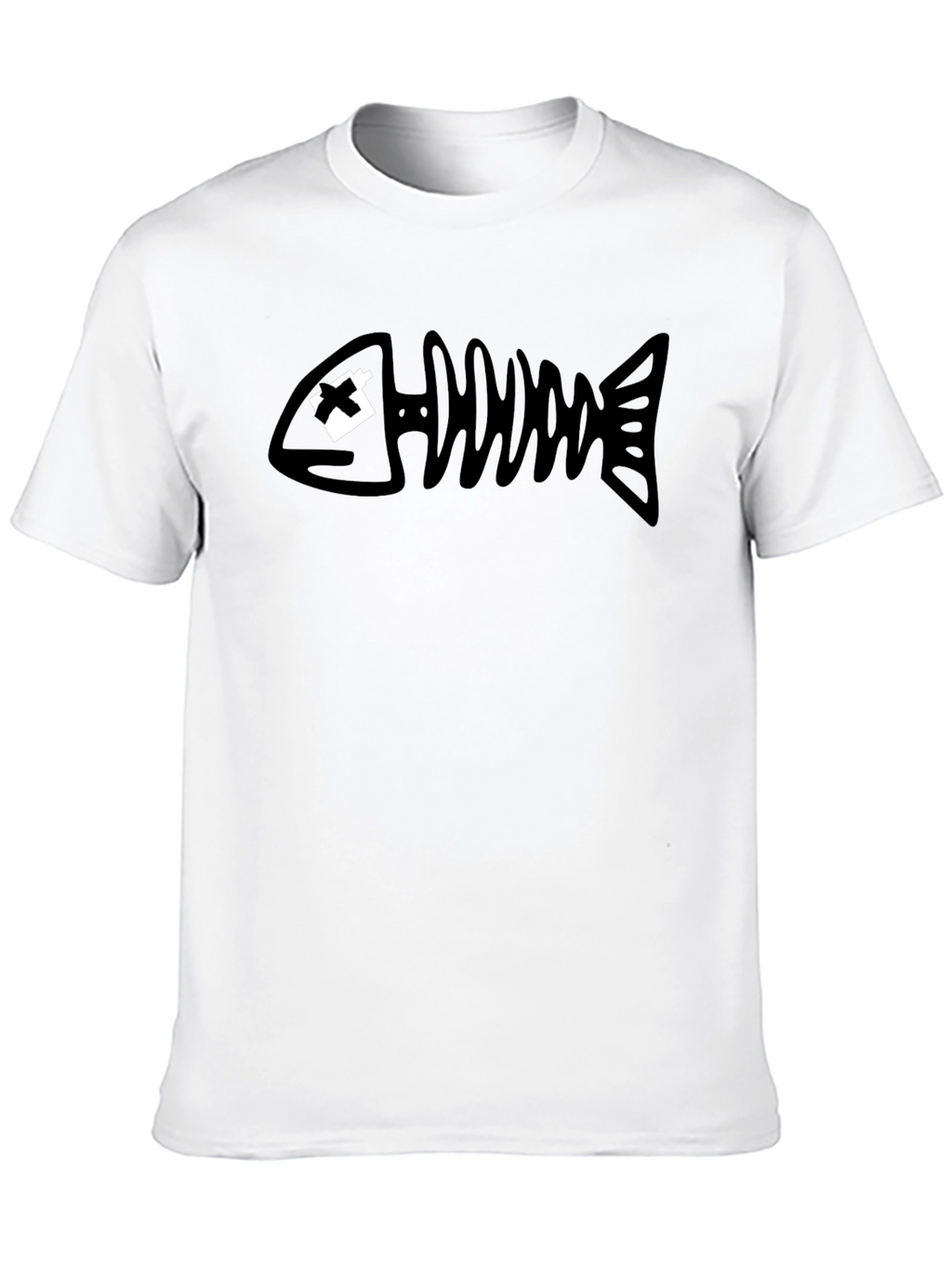 Dead Fish Graphic Tee - Black Cotton T-Shirt
