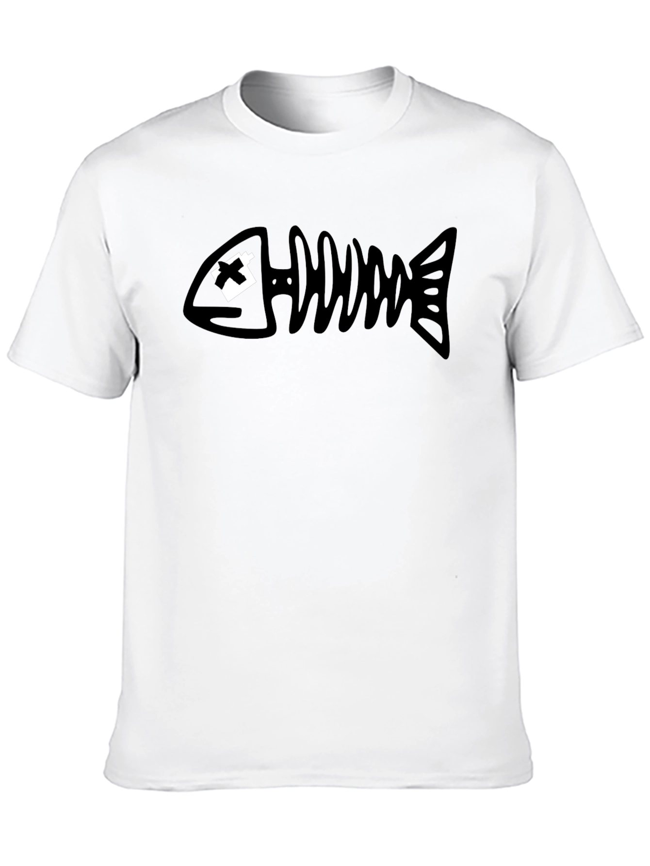 Dead Fish Graphic Tee - Black Cotton T-Shirt