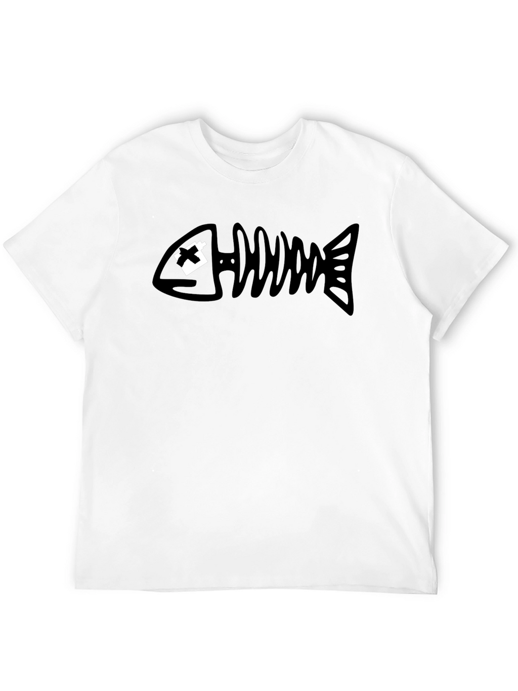 Dead Fish Graphic Tee - Black Cotton T-Shirt