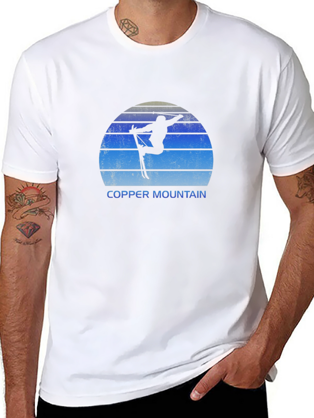 Copper Mountain Skier Black T-Shirt