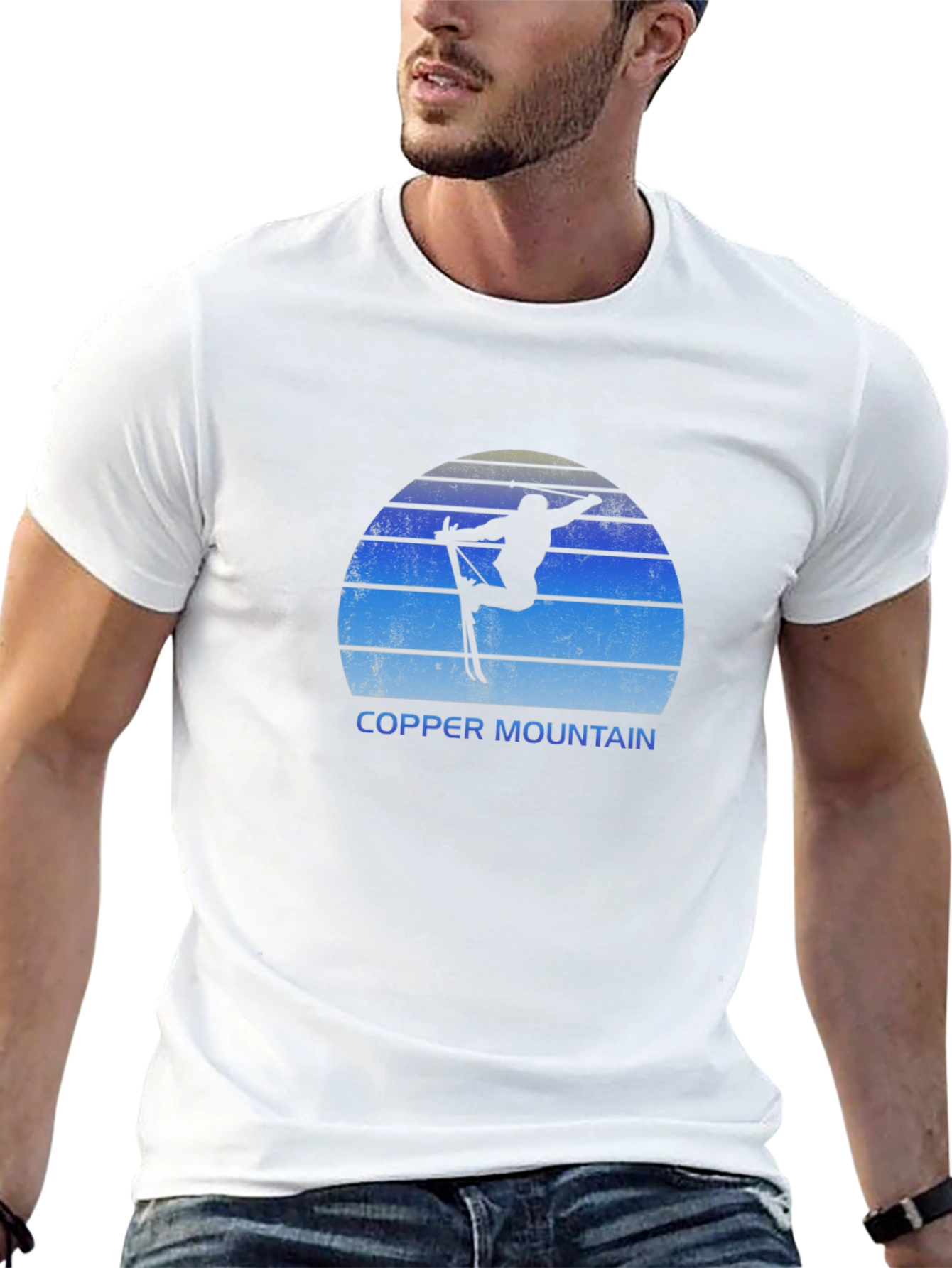 Copper Mountain Skier Black T-Shirt