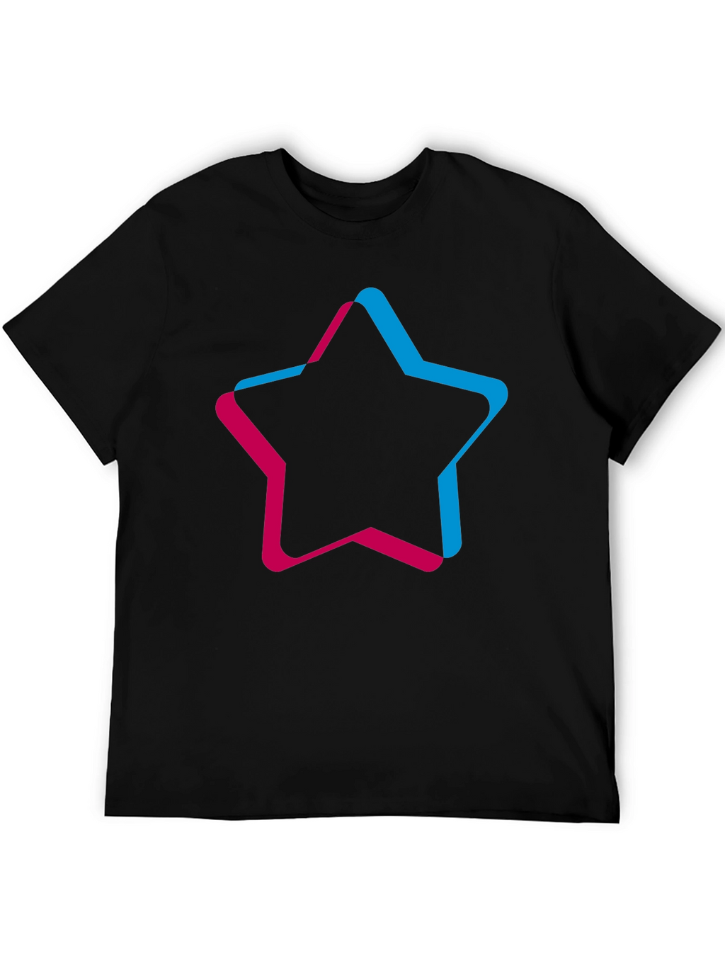Trendy Star Graphic Black T-Shirt