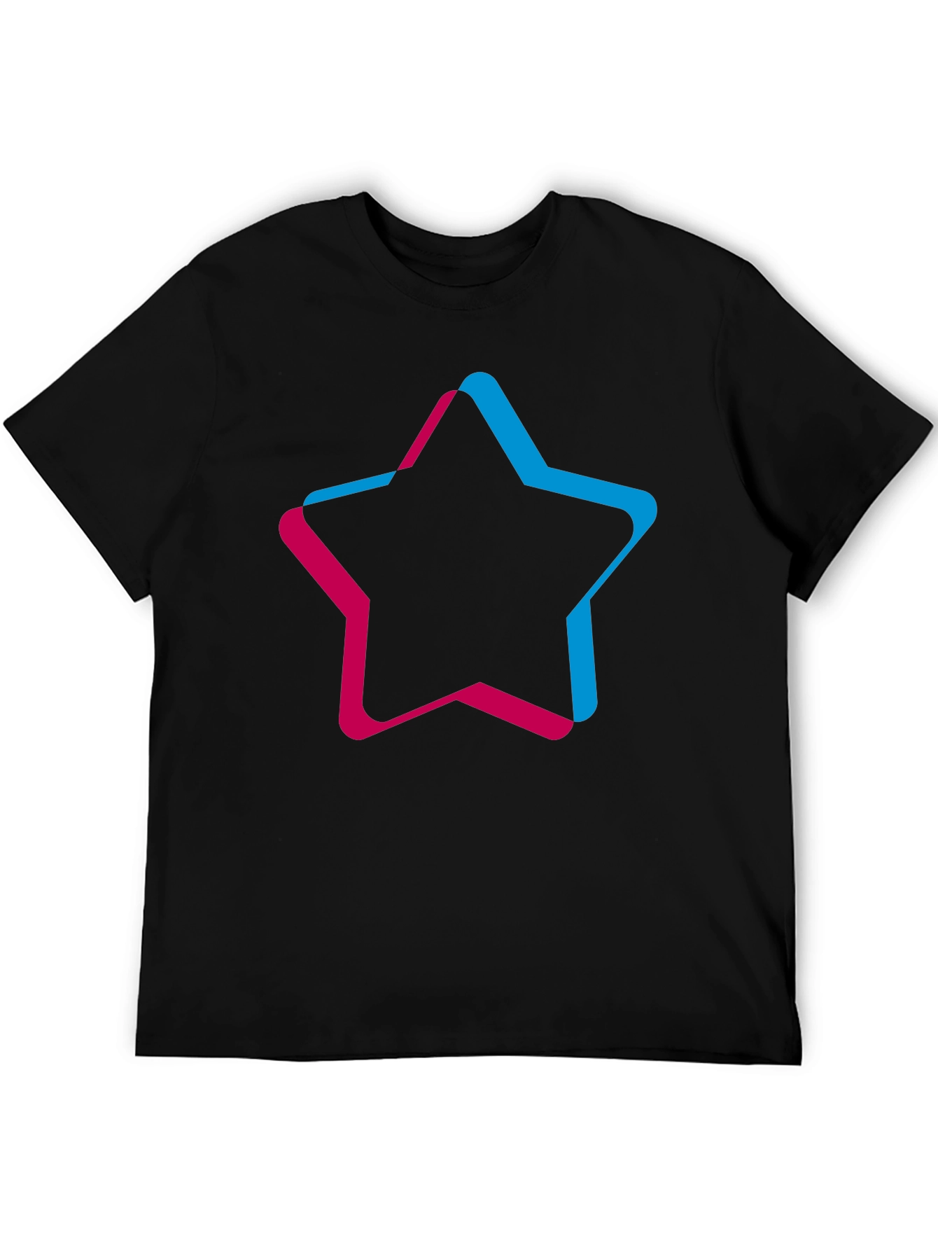 Trendy Star Graphic Black T-Shirt